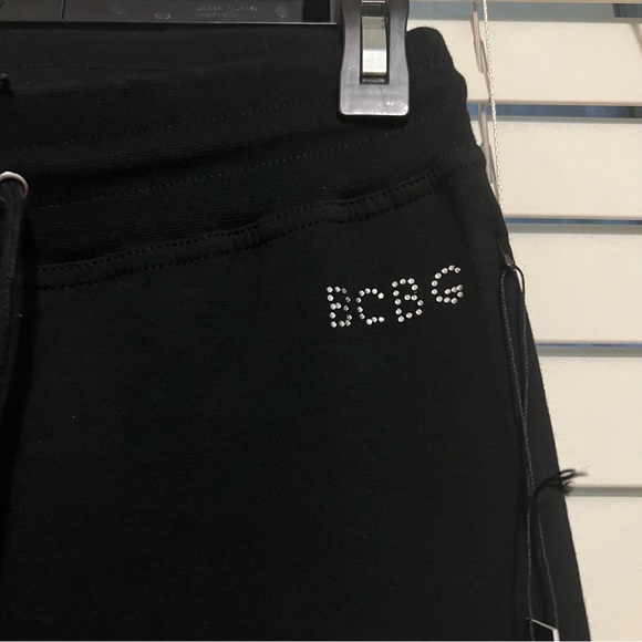 NWT BCBGMAXAZRIA Black Rhinestone Logo Track Suit - Picture 8 of 8